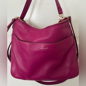 Kate Spade New York, polly medium convertible shoulder bag, berry blitz